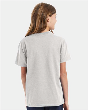 Hanes 5450 Ash model back