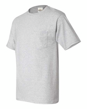 Hanes 5590 Ash side