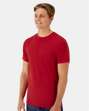 Hanes 4873 Athletic Red model side