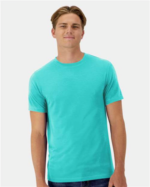 Hanes 4873 Athletic Teal model front