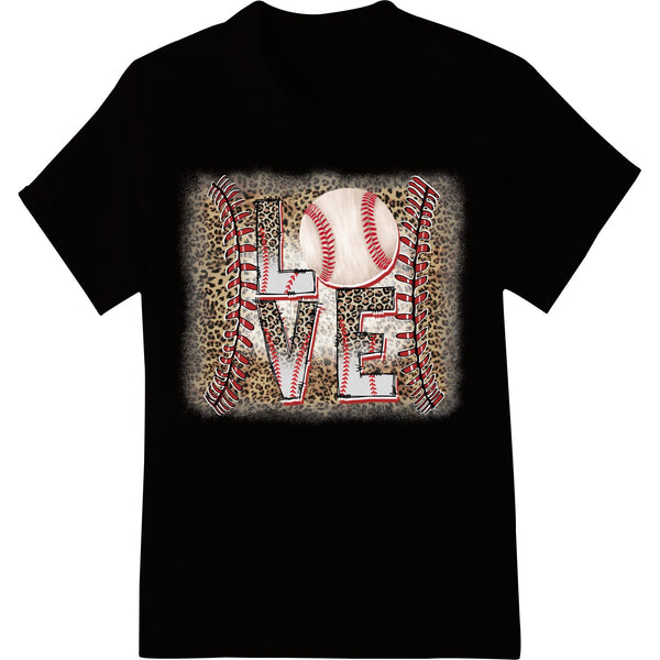 Baseball LOVE: Valentine's Day DTF Print Heat Transfer - SUPERDTF - DTF Prints - DTF Transfers - Custom DTF Prints