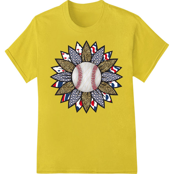 Baseball Mandala: Patriotic Heat Transfer for Independence Day - SUPERDTF - DTF Prints - DTF Transfers - Custom DTF Prints