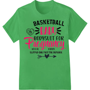 Basketball Baby Bodysuit For Sporty Pregnancy Reveal - SUPERDTF - DTF Prints - DTF Transfers - Custom DTF Prints