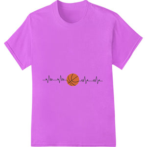 Basketball Heartbeat: Passion for the Game - SUPERDTF - DTF Prints - DTF Transfers - Custom DTF Prints