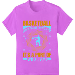 Basketball Is Life: Bold Player Silhouette Heat Transfer - SUPERDTF - DTF Prints - DTF Transfers - Custom DTF Prints