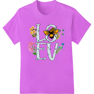 Bee Mine: Floral Love Valentine's Day DTF Print Transfer - SUPERDTF - DTF Prints - DTF Transfers - Custom DTF Prints