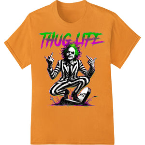 Beetlejuice 'THUG LIFE' Punk Graffiti Halloween DTF Print - SUPERDTF - DTF Prints - DTF Transfers - Custom DTF Prints