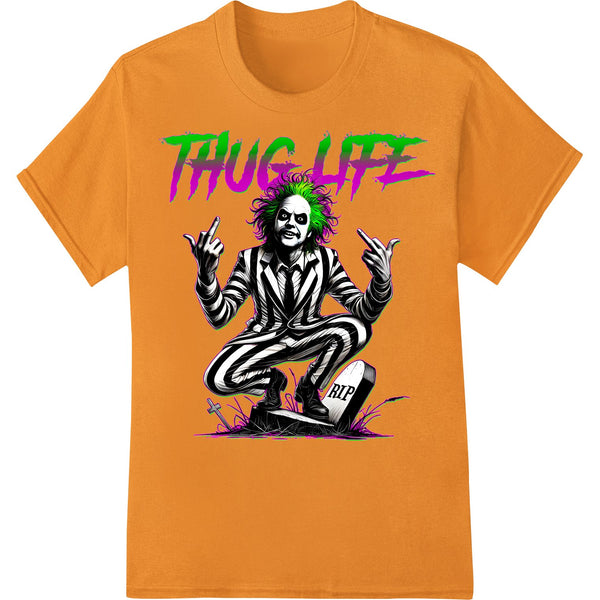 Beetlejuice 'THUG LIFE' Punk Graffiti Halloween DTF Print - SUPERDTF - DTF Prints - DTF Transfers - Custom DTF Prints