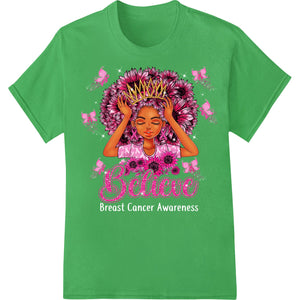 A colorful DTF print design featuring an adorable girl wearing a flower crown, exuding joy and innocence.