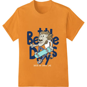 Bertie Days Skateboarding Lion DTF Print Heat Transfer - SUPERDTF - DTF Prints - DTF Transfers - Custom DTF Prints