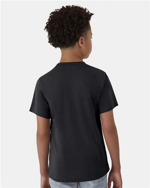 Hanes 484Y Black model back