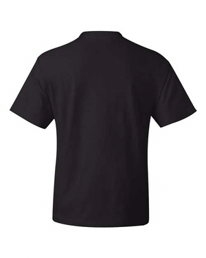 Hanes 518T Black back
