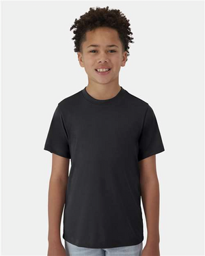 Hanes 484Y Black model front