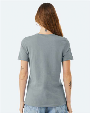 BELLA + CANVAS 6400 Blue Storm model back