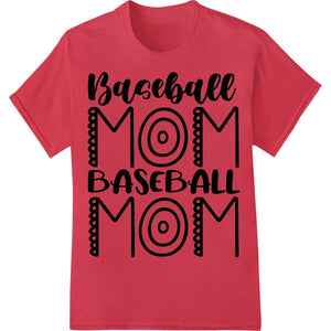 Bold Baseball Mom Heat Transfer Design | Super DTF - SUPERDTF - DTF Prints - DTF Transfers - Custom DTF Prints