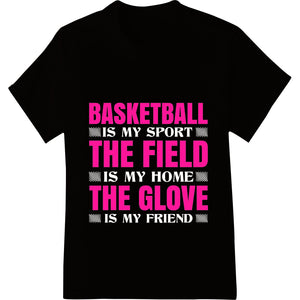 Bold Basketball Text Design | Super DTF Print Heat Transfer - SUPERDTF - DTF Prints - DTF Transfers - Custom DTF Prints