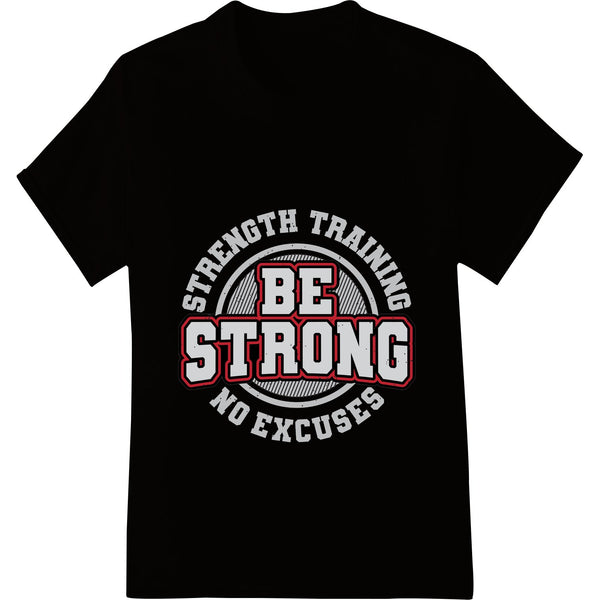 DTF Print Transfer: Bold "BE STRONG" Motivational DTF Print Heat Transfer