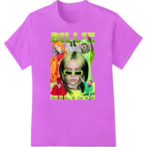 Bold Billie Eilish Artistic Portrait | Vivid DTF Print - SUPERDTF - DTF Prints - DTF Transfers - Custom DTF Prints