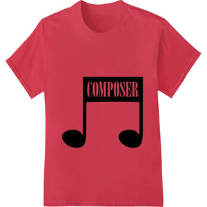 Bold COMPOSER Typography | Minimalist Music DTF Print Transfer - SUPERDTF - DTF Prints - DTF Transfers - Custom DTF Prints