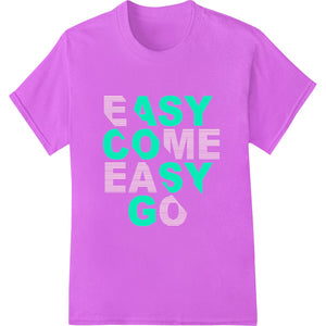 Bold 'EASY COSY G' Typography DTF Print Heat Transfer - SUPERDTF - DTF Prints - DTF Transfers - Custom DTF Prints