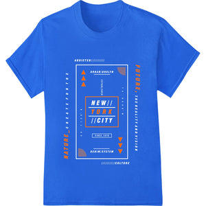 Bold Geometric York DTF Print Heat Transfer | Super DTF - SUPERDTF - DTF Prints - DTF Transfers - Custom DTF Prints