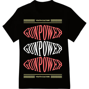 Bold Gunpower Red Graphic DTF Print Heat Transfer - SUPERDTF - DTF Prints - DTF Transfers - Custom DTF Prints