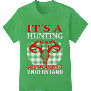 Bold Hunting Skull DTF Print Heat Transfer - Super DTF - SUPERDTF - DTF Prints - DTF Transfers - Custom DTF Prints