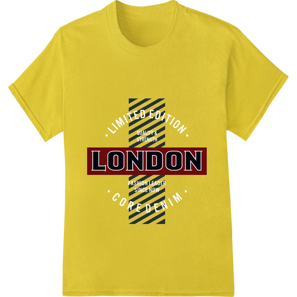 Bold, eye-catching London-inspired stripes design in black and white for Direct to Film (DTF) heat transfer printing