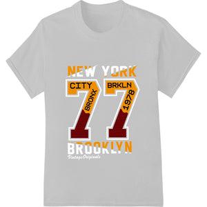 Bold NYC Borough Typography DTF Heat Transfer Print - SUPERDTF - DTF Prints - DTF Transfers - Custom DTF Prints