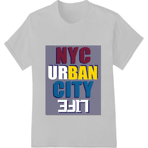 Bold NYC Urban City 2017 Design | DTF Print Heat Transfer - SUPERDTF - DTF Prints - DTF Transfers - Custom DTF Prints