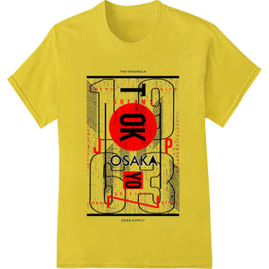 Bold Osaka Red Minimalist Graphic DTF Print Heat Transfer - SUPERDTF - DTF Prints - DTF Transfers - Custom DTF Prints