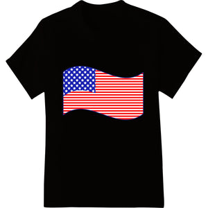 Bold Patriotic American Flag DTF Print Heat Transfer - SUPERDTF - DTF Prints - DTF Transfers - Custom DTF Prints