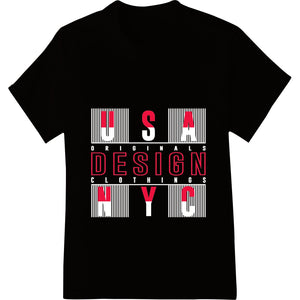 Bold Patriotic USA DESIGN Heat Transfer - 4th of July - SUPERDTF - DTF Prints - DTF Transfers - Custom DTF Prints