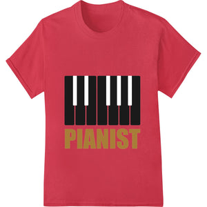 Bold 'PIANIST' Graphic Print - Elevate Your Style - SUPERDTF - DTF Prints - DTF Transfers - Custom DTF Prints