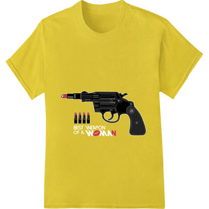 Bold Revolver with Red Trigger DTF Print Heat Transfer - SUPERDTF - DTF Prints - DTF Transfers - Custom DTF Prints