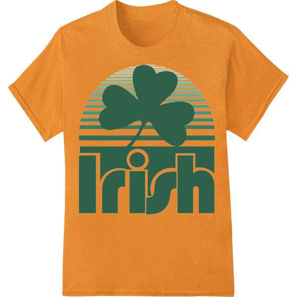 Green shamrock silhouette design perfect for St. Patrick's Day DTF printing on t-shirts, hats, and other apparel.