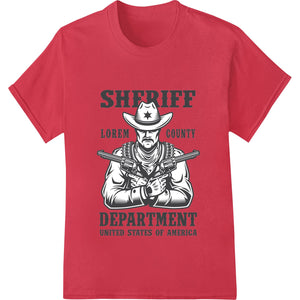 Bold Sheriff Department Design for Custom DTF Prints - SUPERDTF - DTF Prints - DTF Transfers - Custom DTF Prints