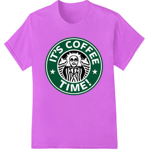 Bold Skeleton Coffee Logo DTF Print Heat Transfer - SUPERDTF - DTF Prints - DTF Transfers - Custom DTF Prints