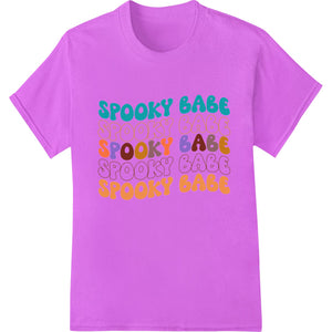 Bold 'SPOOKY BABE' Halloween Heat Transfer Design - SUPERDTF - DTF Prints - DTF Transfers - Custom DTF Prints