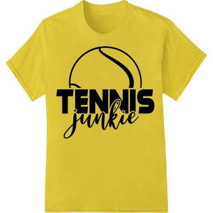 Bold 'Tennis Junkie' Heat Transfer Design | Super DTF Print - SUPERDTF - DTF Prints - DTF Transfers - Custom DTF Prints