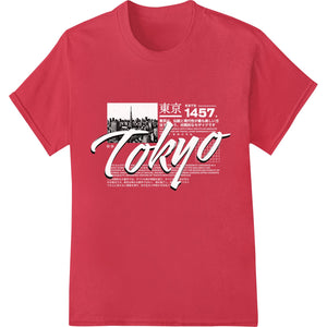 Bold Tokyo Skyline DTF Heat Transfer Print by Super DTF - SUPERDTF - DTF Prints - DTF Transfers - Custom DTF Prints