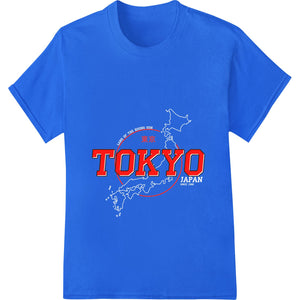 Bold Tokyo Travel Design | DTF Print Heat Transfer - SUPERDTF - DTF Prints - DTF Transfers - Custom DTF Prints