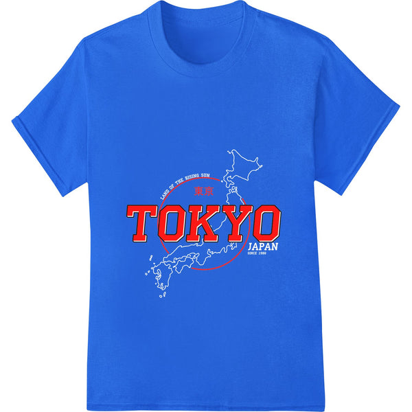 Bold and eye-catching design featuring the iconic sights and vibrant colors of Tokyo, perfect for custom t-shirt printing.