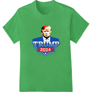 Bold Trump 2024 Portrait | Patriotic DTF Print Heat Transfer - SUPERDTF - DTF Prints - DTF Transfers - Custom DTF Prints