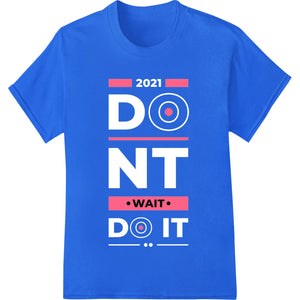 Bold 'WAIT' Text - Minimalist Geometric DTF Print Design - SUPERDTF - DTF Prints - DTF Transfers - Custom DTF Prints