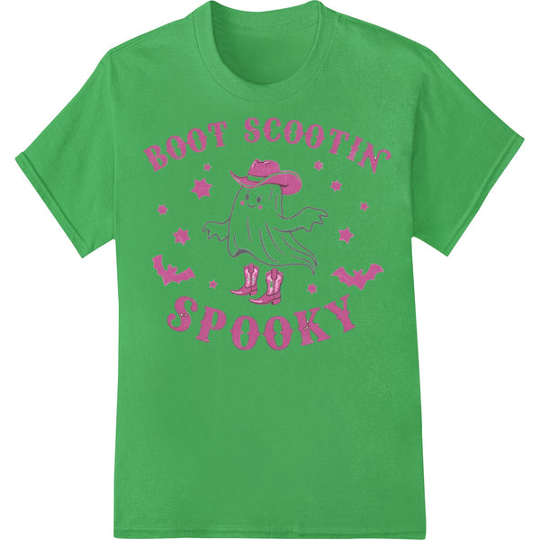 Boot Scootin' Spooky: Adorable Halloween Ghost DTF Print - SUPERDTF - DTF Prints - DTF Transfers - Custom DTF Prints