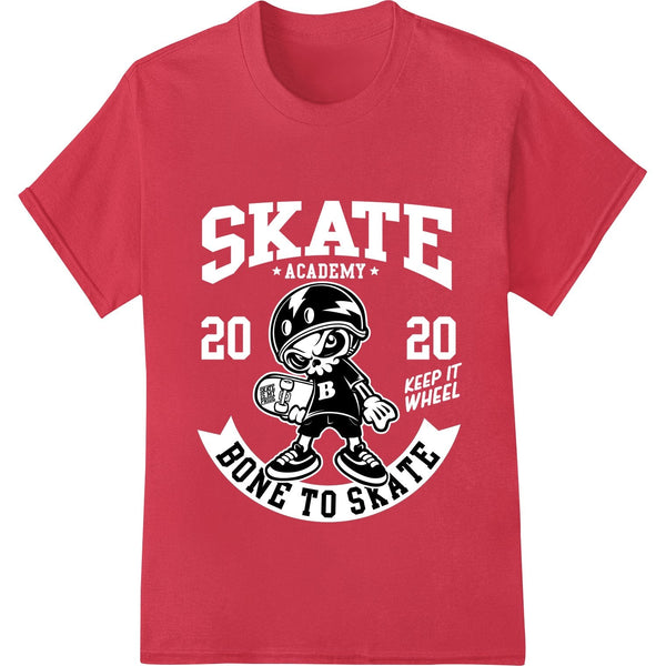 Colorful cartoon graphic of a skateboarding character with an edgy, punk-inspired style, perfect for DTF printing on apparel