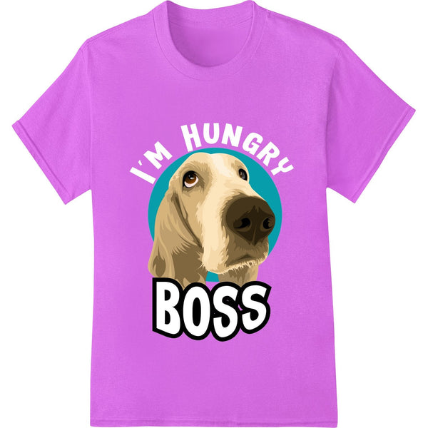 A stylized illustration of a confident-looking dog wearing sunglasses, with text saying 'Boss Dog' in a bold font.