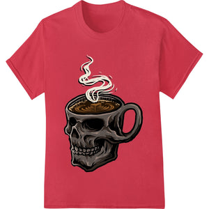 Brew Up Some Edgy Style with This Skull Coffee Mug Design - SUPERDTF - DTF Prints - DTF Transfers - Custom DTF Prints