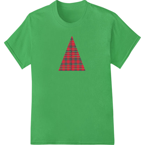 Colorful candy cane Christmas tree design ideal for DTF printing on t-shirts and other apparel for the holiday season.